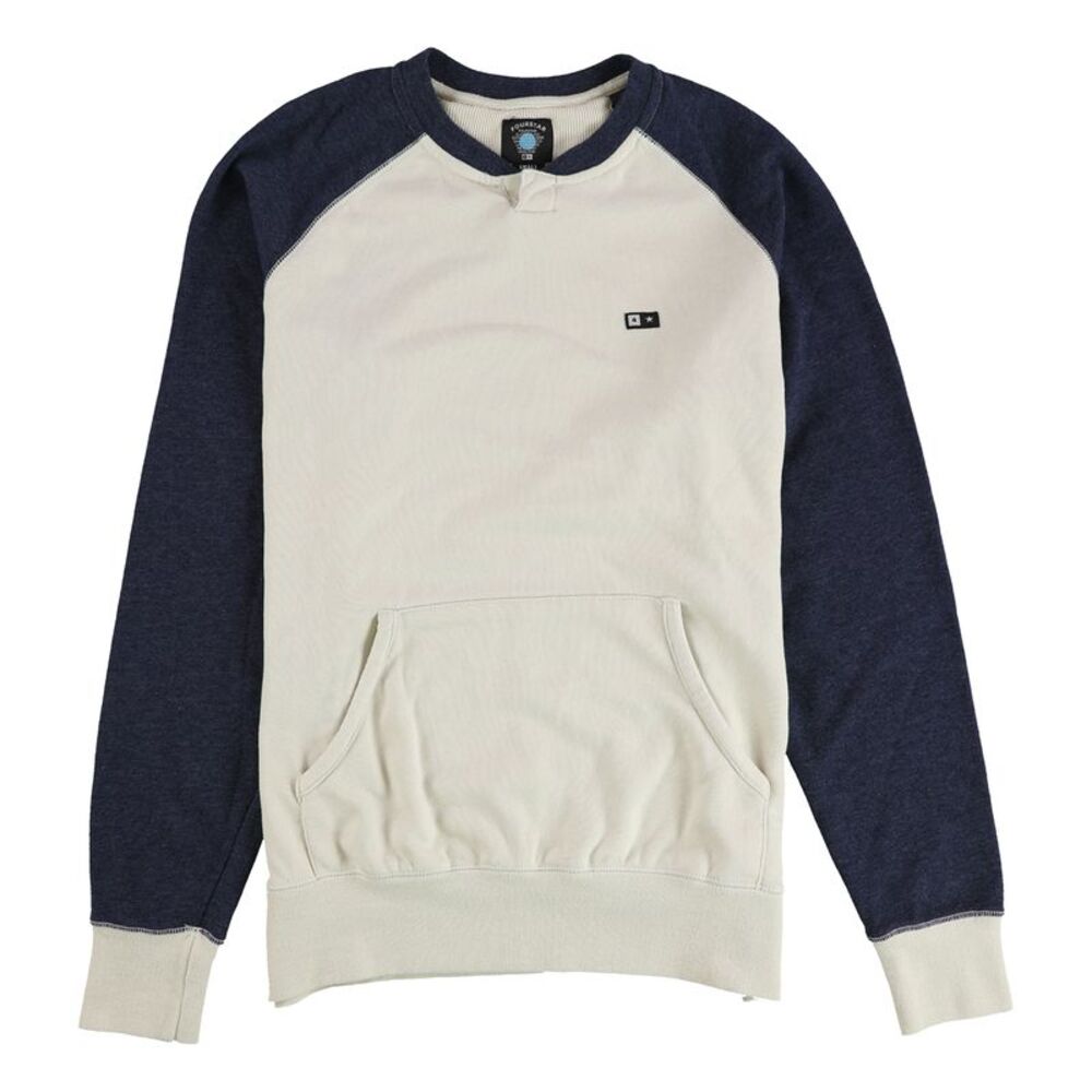 Fourstar Clothing Mens The Notch Crewneck Sweatshirt, Beige, S, DM